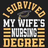 I Survived My Wife’s Nursing Degree CNA LPN Nurse Hat thumb 2