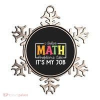 I Solve Math Problems Like ItS My Job Funny Back To School Meaningful Gift Ornament thumb 0