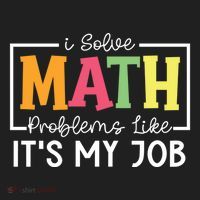 I Solve Math Problems Like ItS My Job Funny Back To School Meaningful Gift Golf Towel thumb 3