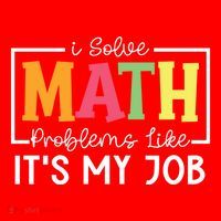 I Solve Math Problems Like ItS My Job Funny Back To School Meaningful Gift Santa Hat thumb 1