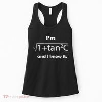 I'm Sexy Math Humor I'm Sec C And I Know It Mathematics Love Women's Tank Top thumb 0