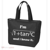 I'm Sexy Math Humor I'm Sec C And I Know It Mathematics Love Tote Bag thumb 3