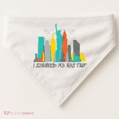 I Survived My Nyc Trip USA-Made Doggie Bandana