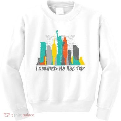 I Survived My Nyc Trip Kids Sweatshirt