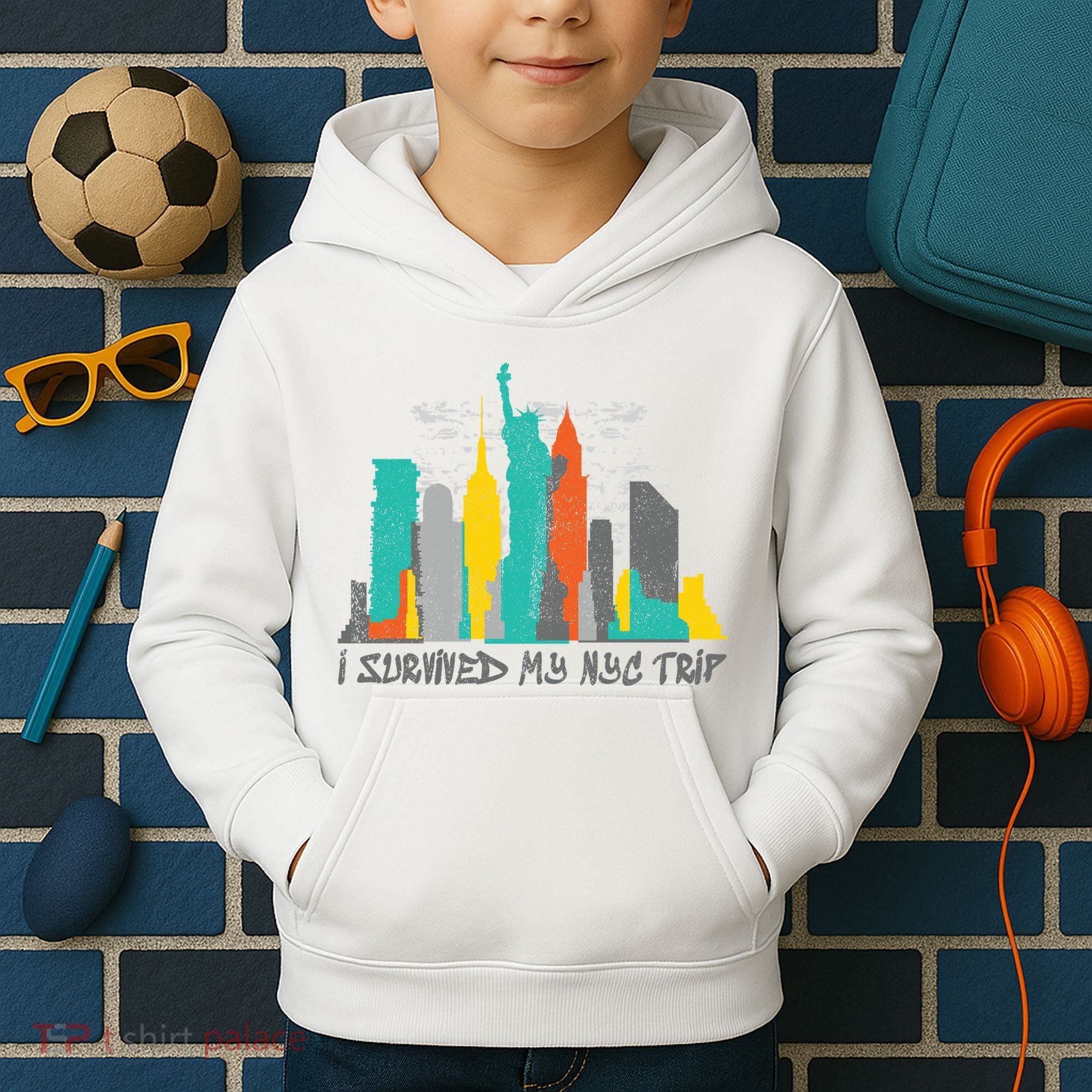 I Survived My Nyc Trip Kids Hoodie