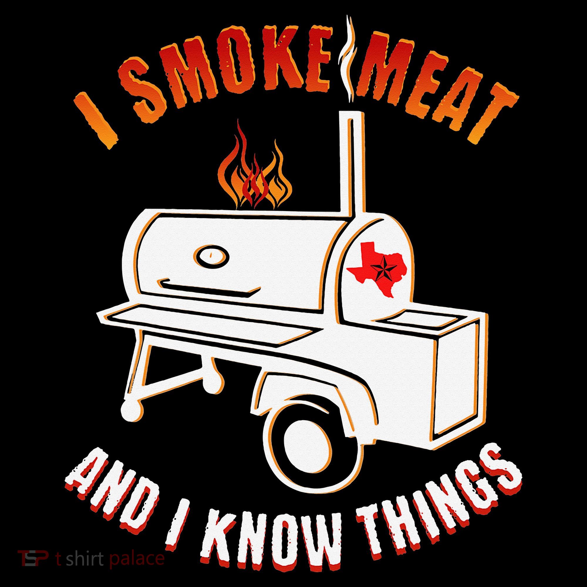 I Smoke Meat And I Know Things Funny BBQ Texas TX Coffee Mug