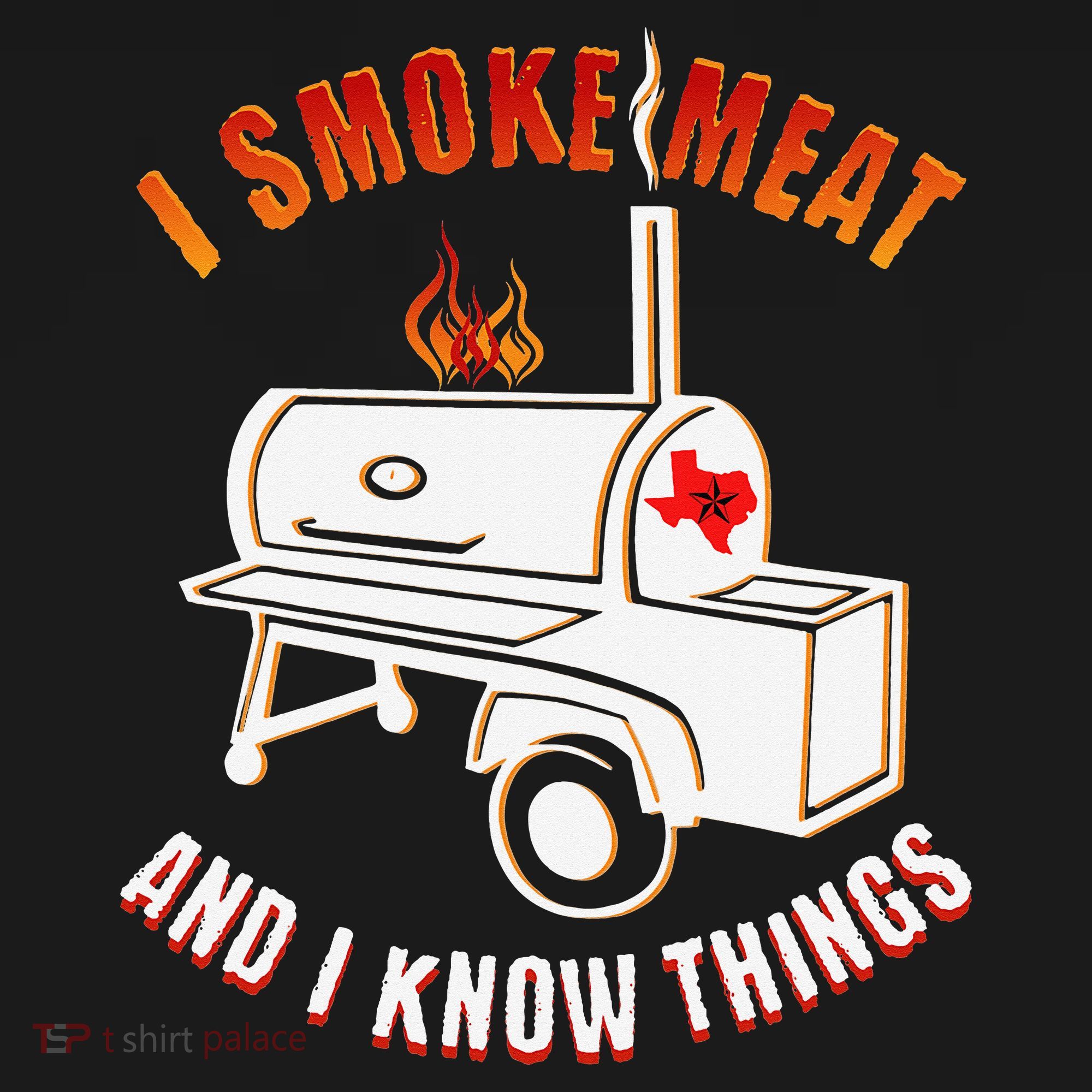 I Smoke Meat And I Know Things Funny BBQ Texas TX Women's Tank Top