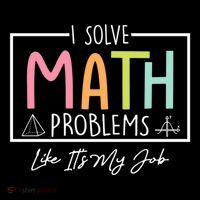 I Solve Math Problems Like ItS My Job Funny Back To School Gift Ornament thumb 1