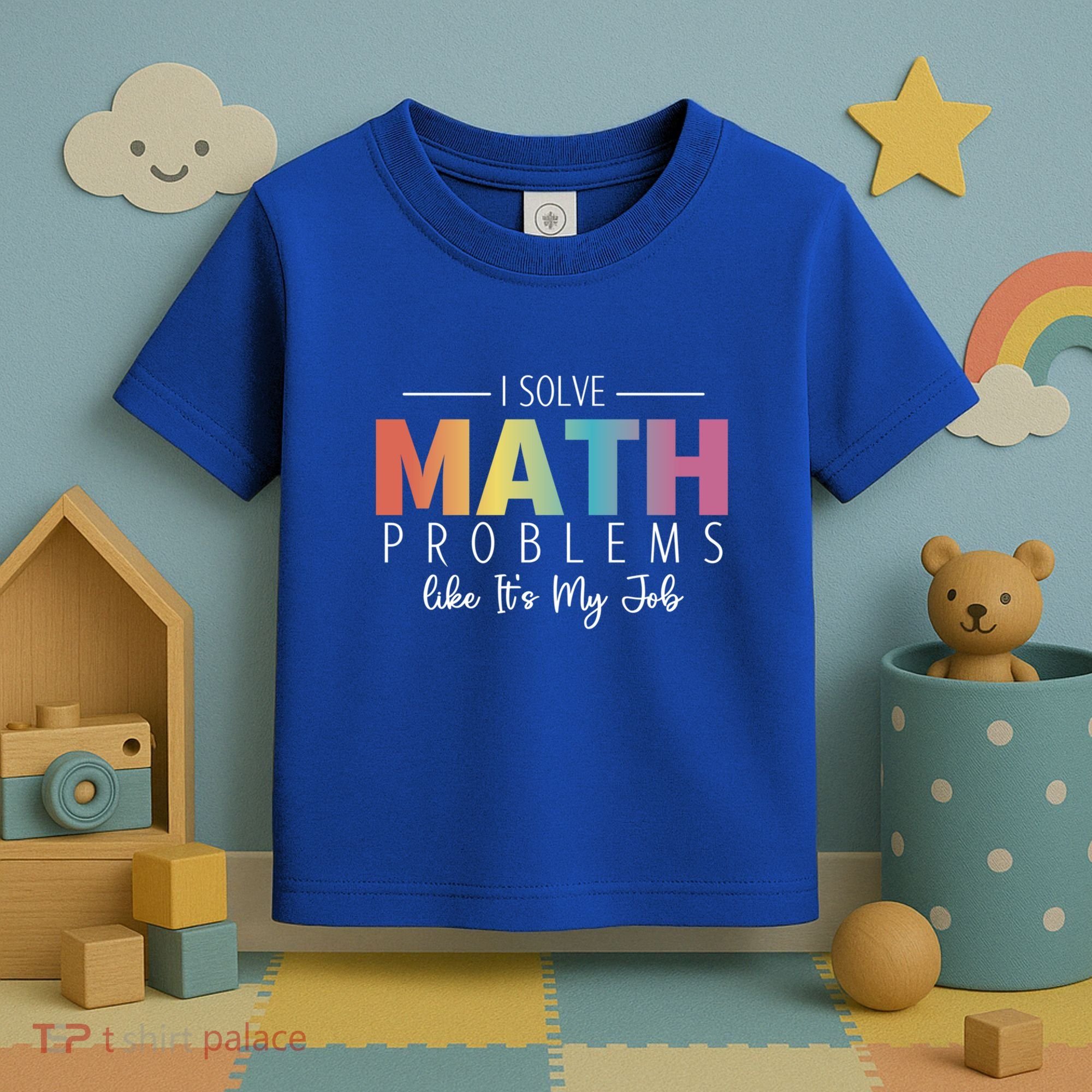 I Solve Math Problems Like ItS My Job Funny Back To School Gift Toddler T-Shirt
