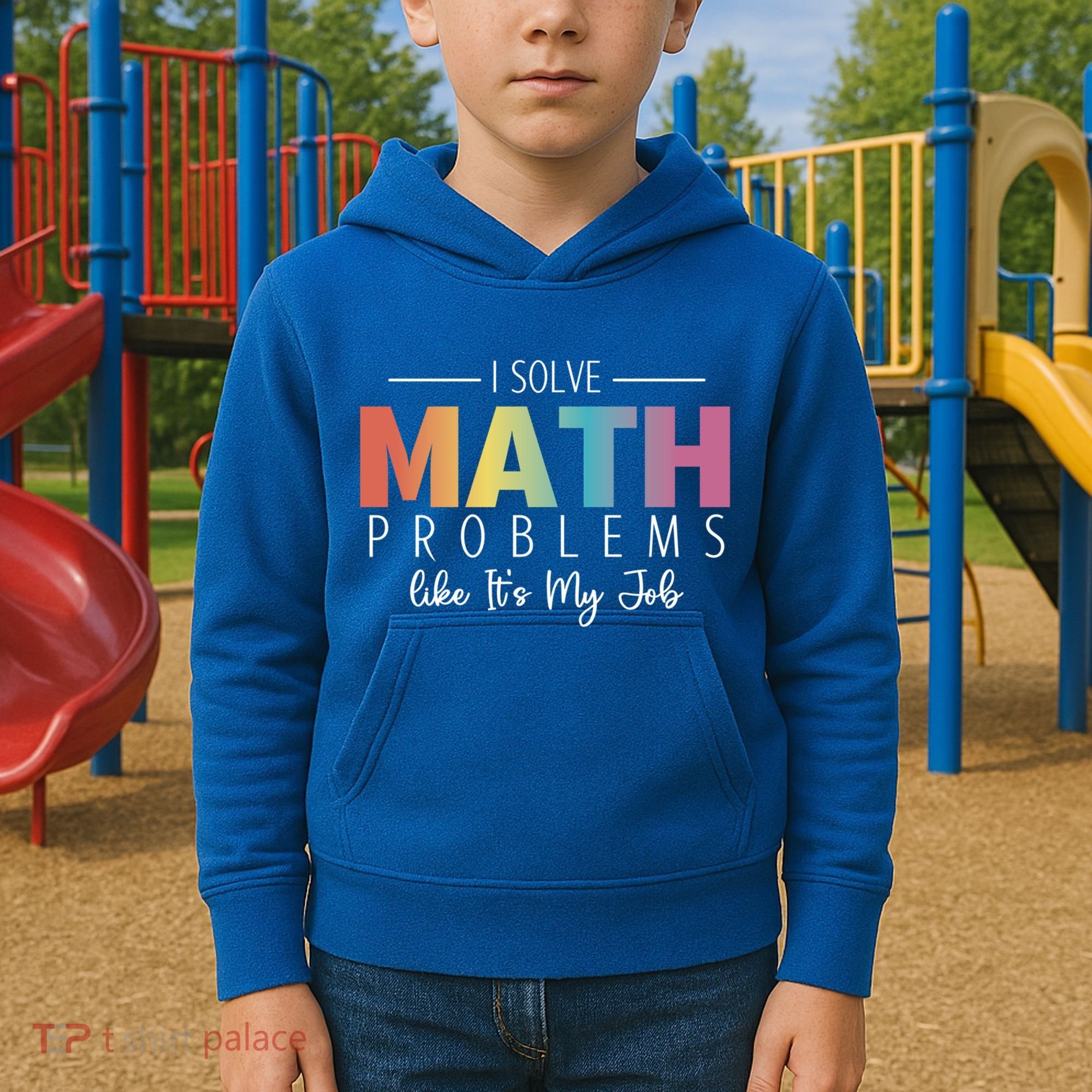 I Solve Math Problems Like ItS My Job Funny Back To School Gift Kids Hoodie