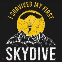 I Survived My First Sky Diving Funny Parachuting Skydiver Pajama Set thumb 2