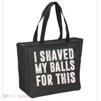 I Shaved My Balls For This Funny Men Gifts Idea Tote Bag thumb 2