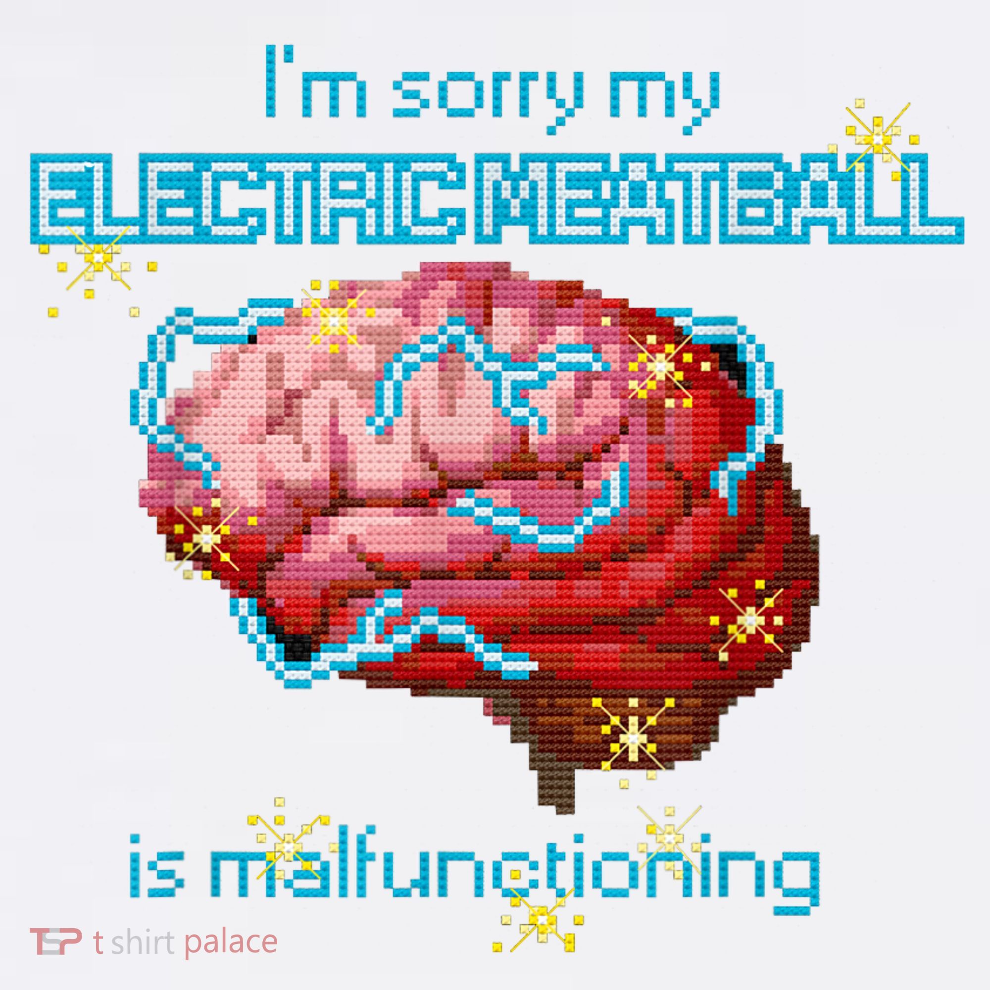 Im Sorry My Electric Meatball Is Malfunctioning Funny Brain Women's Tank Top