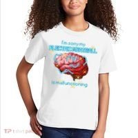 Im Sorry My Electric Meatball Is Malfunctioning Funny Brain Kids T-Shirt thumb 2