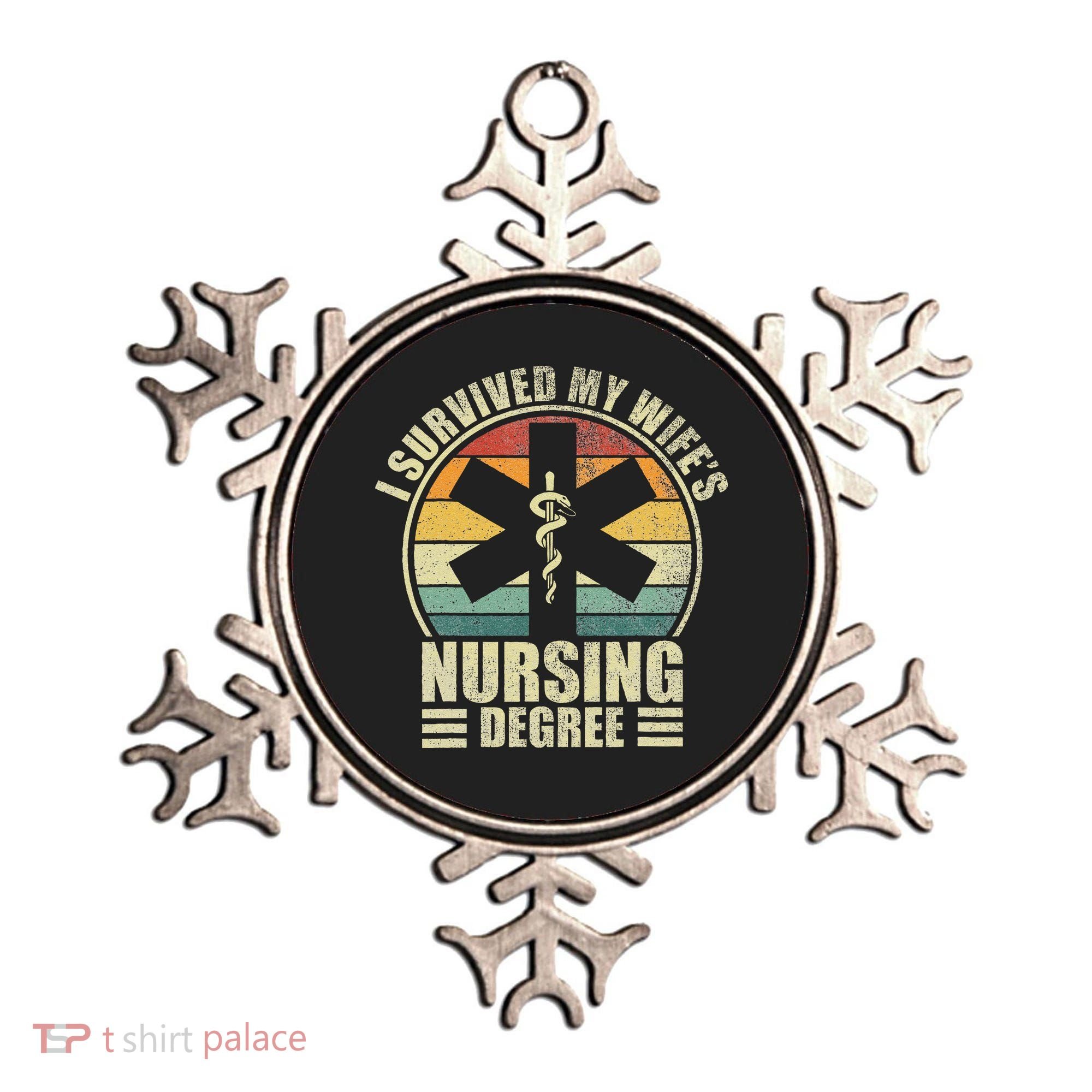 I Survived My WifeS Nursing Degree. Nursing Graduation Ornament