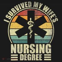 I Survived My WifeS Nursing Degree. Nursing Graduation Ornament thumb 1