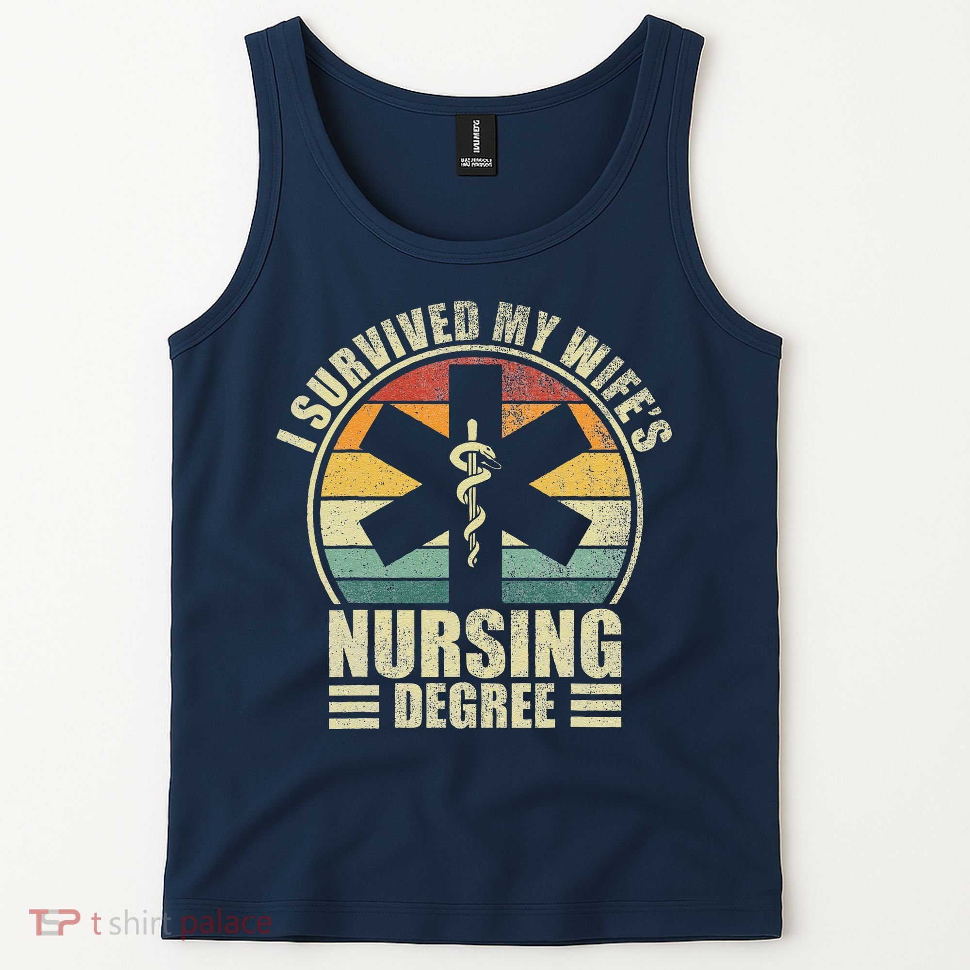 I Survived My WifeS Nursing Degree. Nursing Graduation Tank Top
