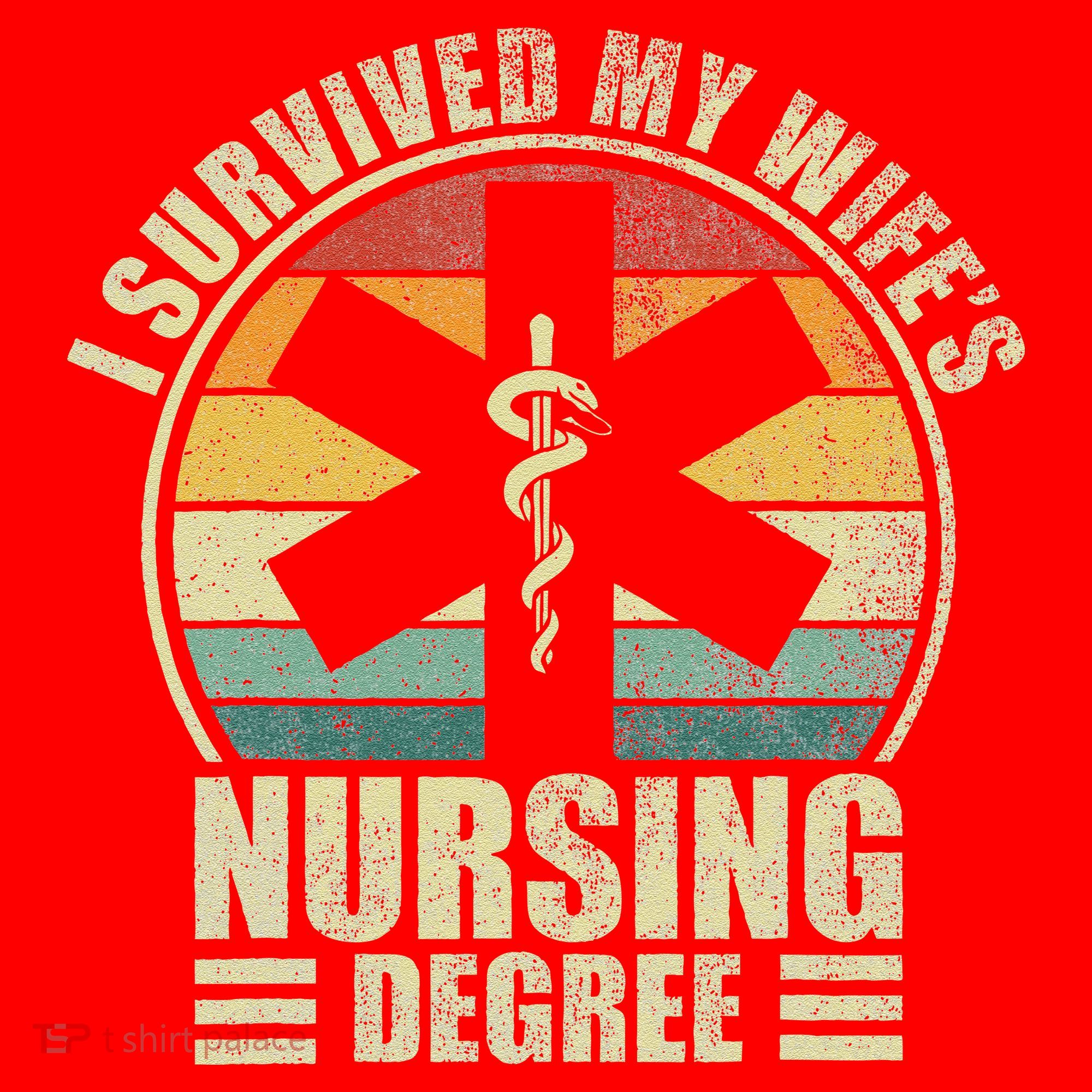 I Survived My WifeS Nursing Degree. Nursing Graduation Santa Hat