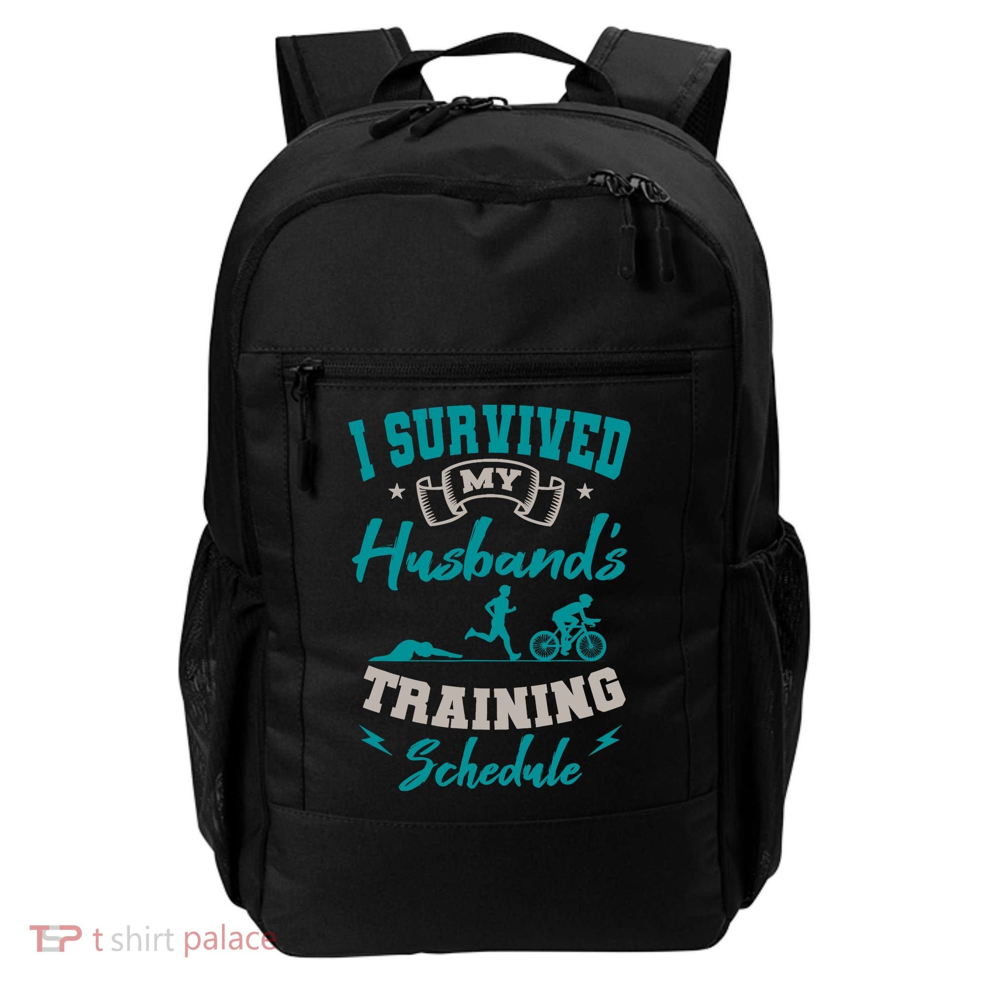 I Survived My HusbandS Training Schedule Triathlon Backpack