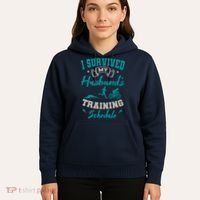 I Survived My HusbandS Training Schedule Triathlon Hoodie thumb 5