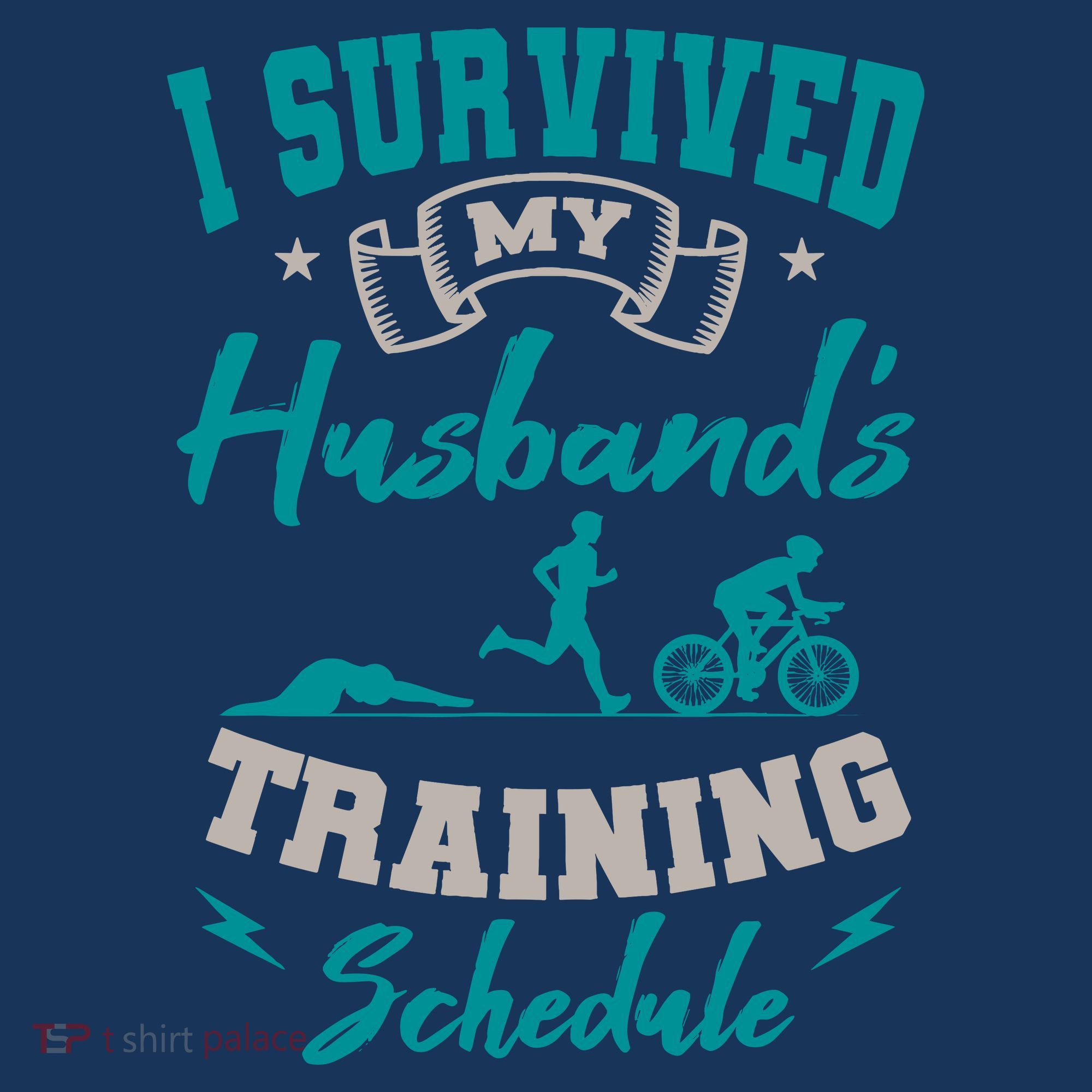 I Survived My HusbandS Training Schedule Triathlon Beanie