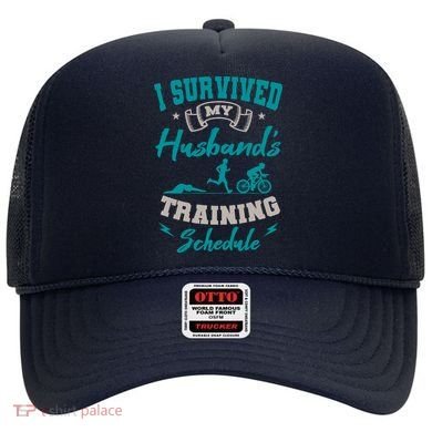 I Survived My HusbandS Training Schedule Triathlon Hat