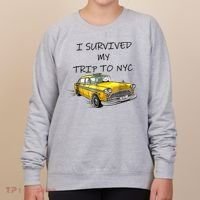 I Survived My Trip To New York City Funny Meme Women's Sweatshirt thumb 0