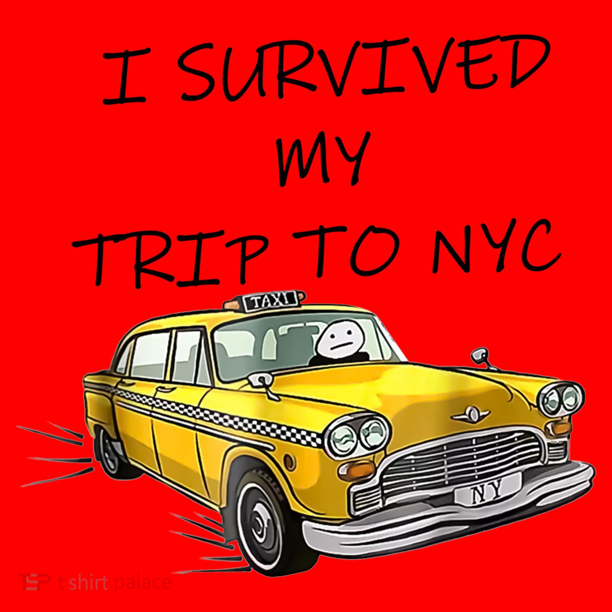 I Survived My Trip To New York City Funny Meme Santa Hat