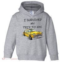 I Survived My Trip To New York City Funny Meme Toddler Hoodie thumb 0