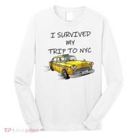I Survived My Trip To New York City Funny Meme Long Sleeve Shirt thumb 0