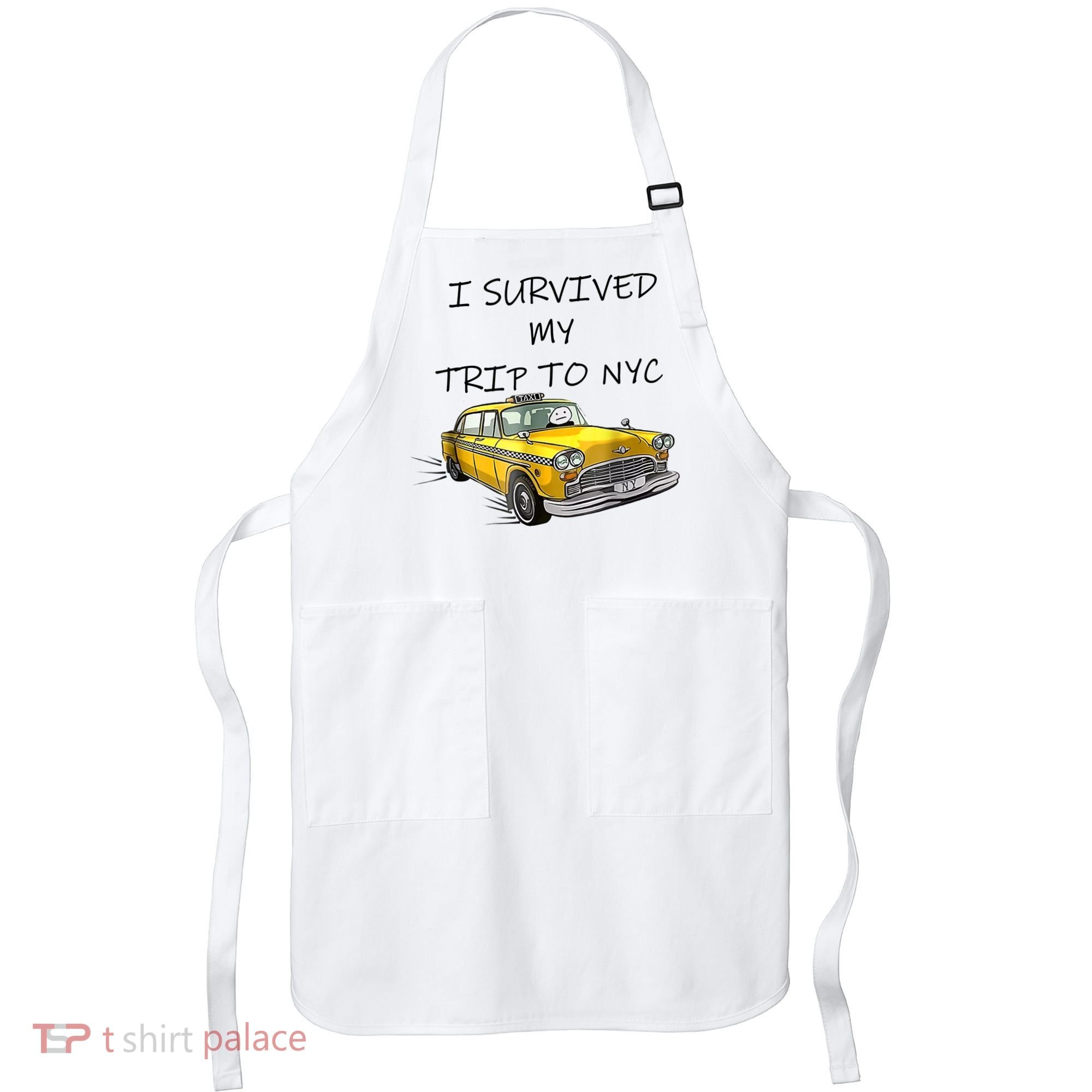 I Survived My Trip To New York City Funny Meme Apron