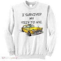 I Survived My Trip To New York City Funny Meme Sweatshirt thumb 0