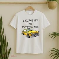 I Survived My Trip To New York City Funny Meme T-Shirt thumb 2