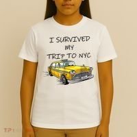 I Survived My Trip To New York City Funny Meme T-Shirt thumb 4