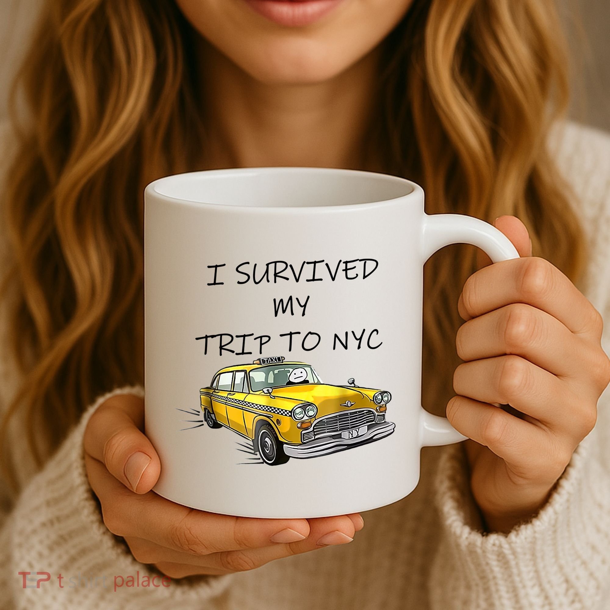 I Survived My Trip To New York City Funny Meme Coffee Mug
