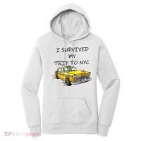 I Survived My Trip To New York City Funny Meme Women's Hoodie thumb 0