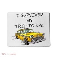 I Survived My Trip To New York City Funny Meme Mousepad thumb 0