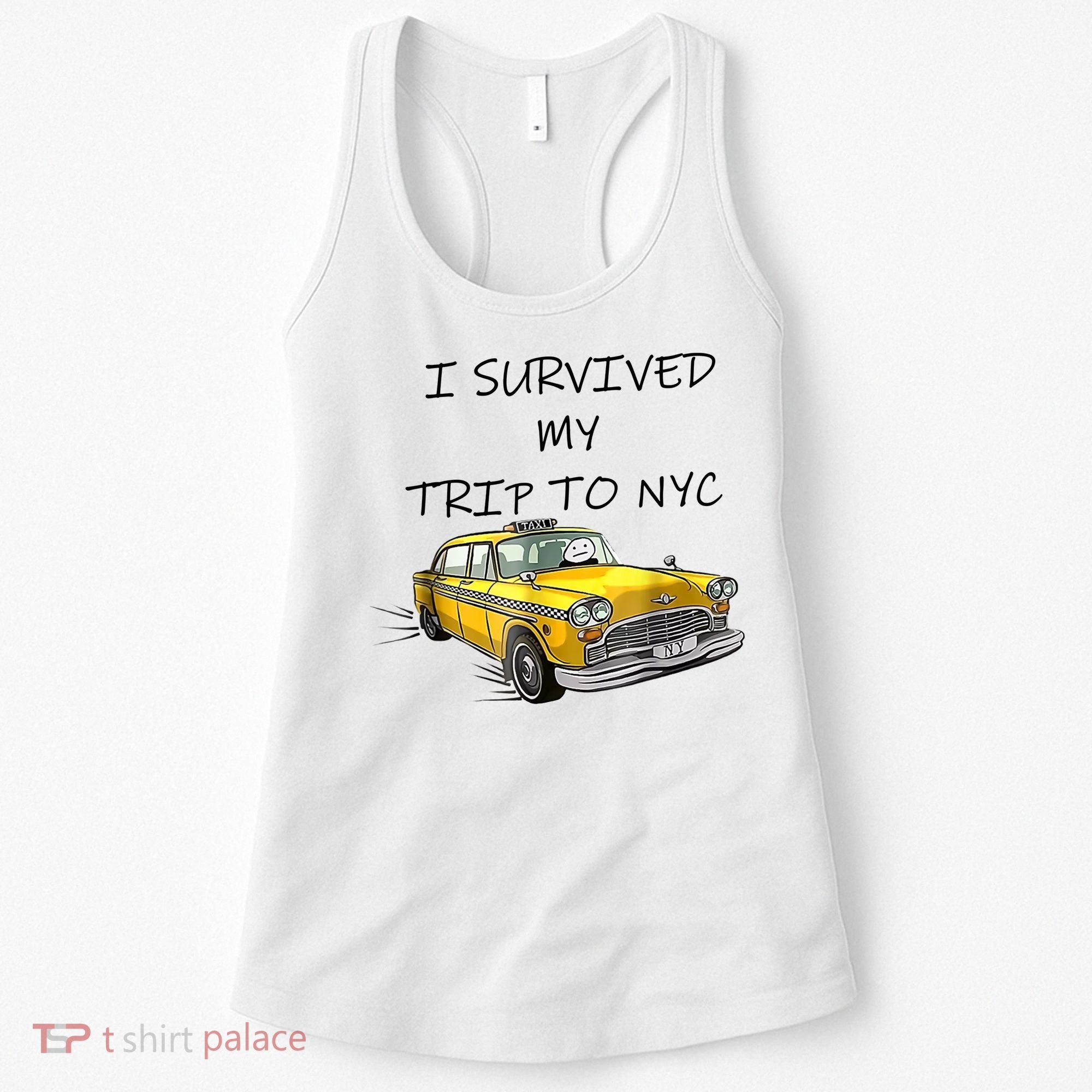 I Survived My Trip To New York City Funny Meme Women's Tank Top
