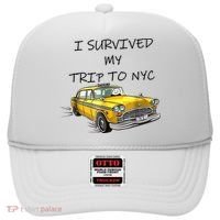 I Survived My Trip To New York City Funny Meme Hat thumb 0