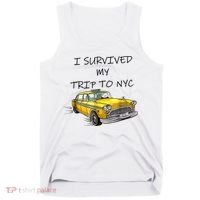 I Survived My Trip To New York City Funny Meme Tank Top thumb 0
