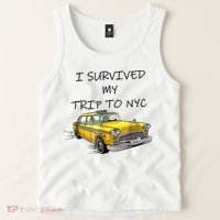 I Survived My Trip To New York City Funny Meme Tank Top thumb 2