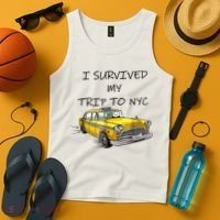 I Survived My Trip To New York City Funny Meme Tank Top thumb 4