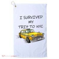 I Survived My Trip To New York City Funny Meme Golf Towel thumb 0