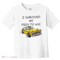 I Survived My Trip To New York City Funny Meme Toddler T-Shirt thumb 0