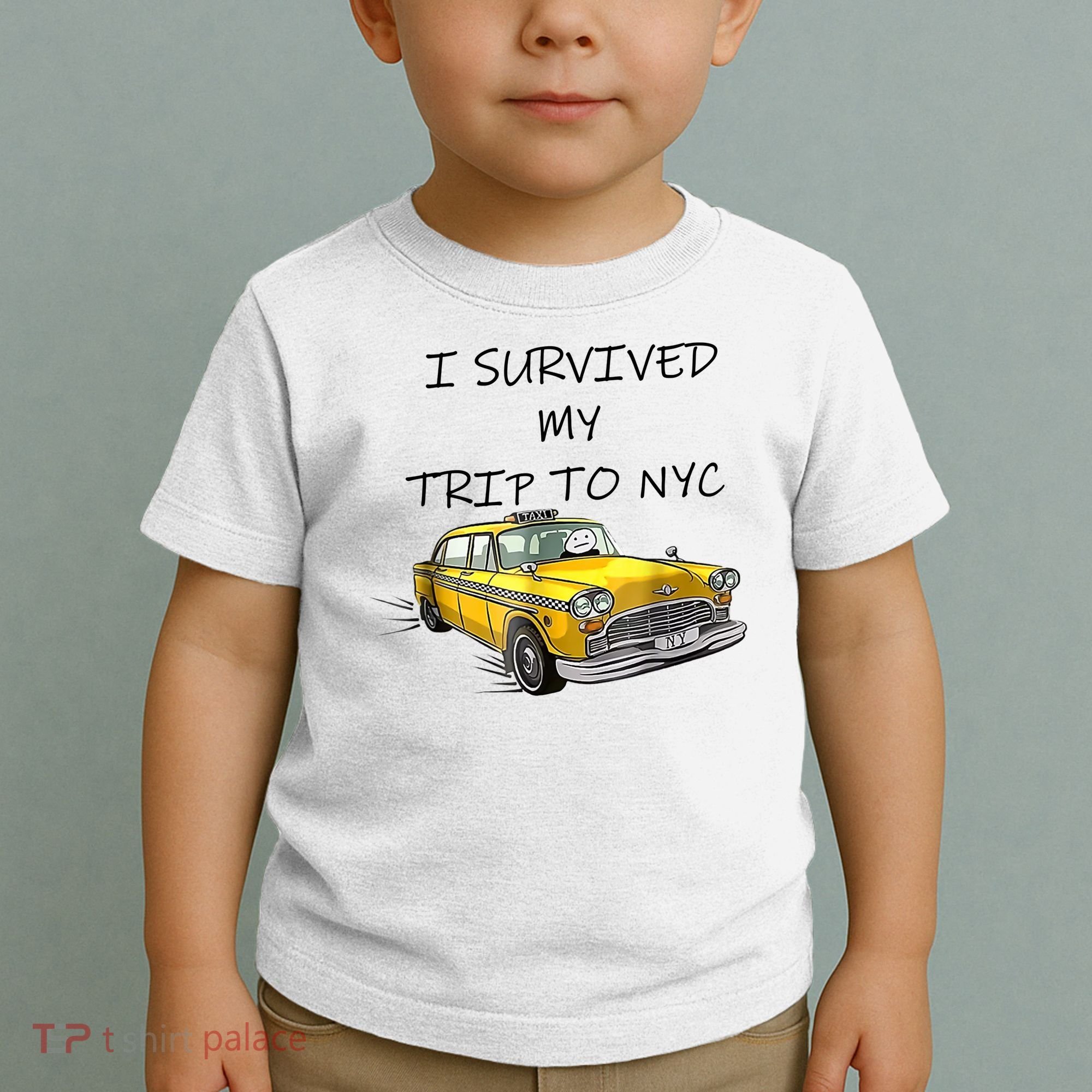 I Survived My Trip To New York City Funny Meme Toddler T-Shirt