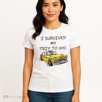 I Survived My Trip To New York City Funny Meme Women's T-Shirt thumb 4