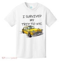 I Survived My Trip To New York City Funny Meme Kids T-Shirt thumb 0