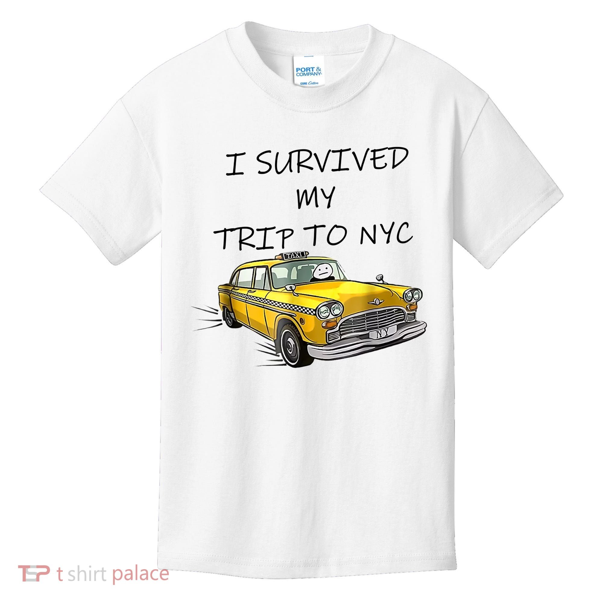 I Survived My Trip To New York City Funny Meme Kids T-Shirt