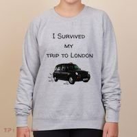 I Survived My Trip To London I Love Ldn London Black Cab Women's Sweatshirt thumb 0