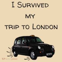 I Survived My Trip To London I Love Ldn London Black Cab Tote Bag thumb 4